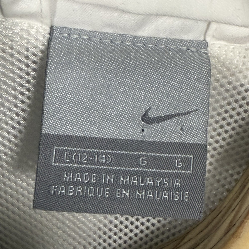 Nike Men Large White/Gray Polyester Vintage Mesh Lined Lightweight Jacket - Picture 3 of 11